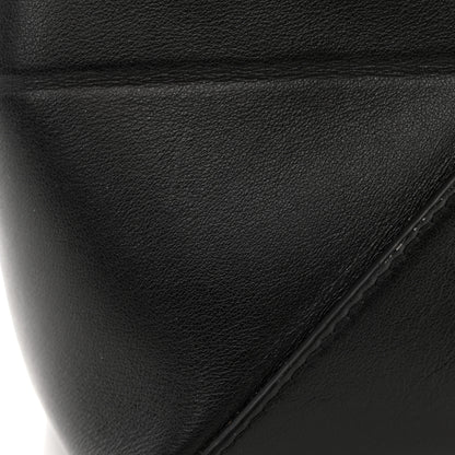 Loewe Shiny Calfskin Mini Puzzle Fold Tote Black 10 of 11
