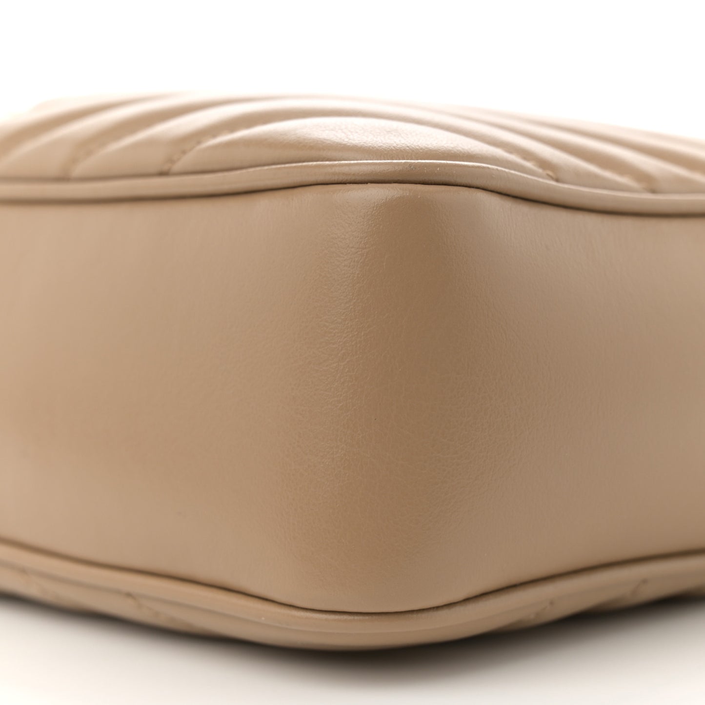 Calfskin Matelasse Monogram Lou Camera Bag Dark Beige