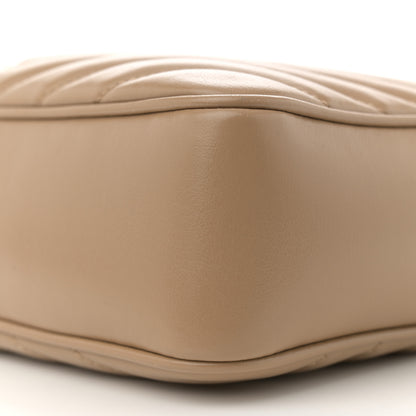 Saint Laurent Calfskin Matelasse Monogram Lou Camera Bag Dark Beige 10 of 11