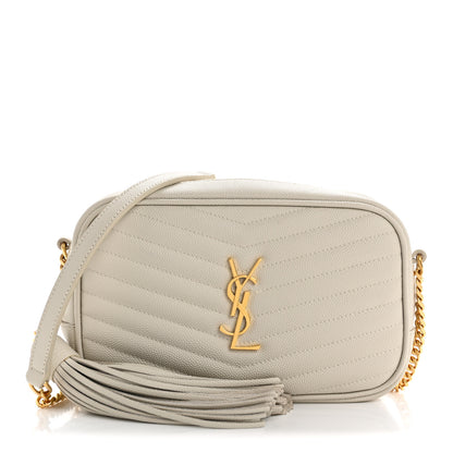 Saint Laurent Grain De Poudre Matelasse Monogram Mini Lou Camera Bag Crema Soft 1 of 10