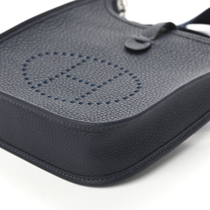 Hermes Taurillon Clemence Evelyne TPM Bleu Nuit 8 of 8