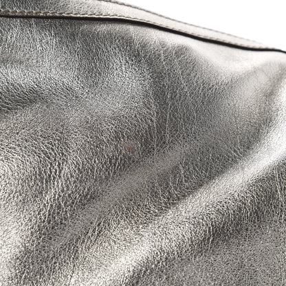 Gucci Metallic Calfskin Medium Britt Tassel Shoulder Bag Platinum 9 of 16