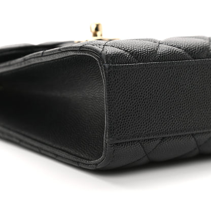 Chanel Caviar Quilted Classic Phone Holder Black 10 of 12