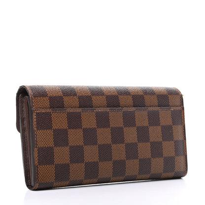 Louis Vuitton Damier Ebene Sarah Wallet NM 3 of 9