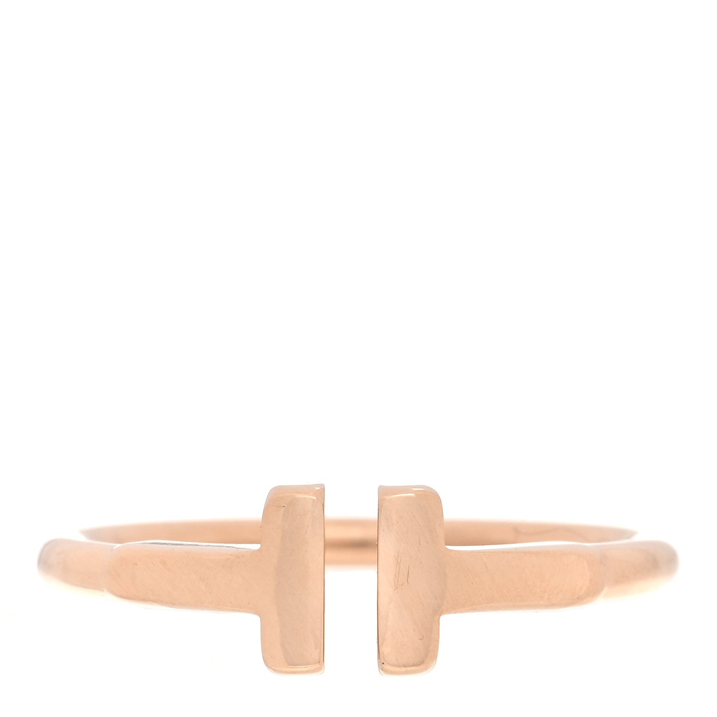 18K Rose Gold T Wire Ring 50 5.5