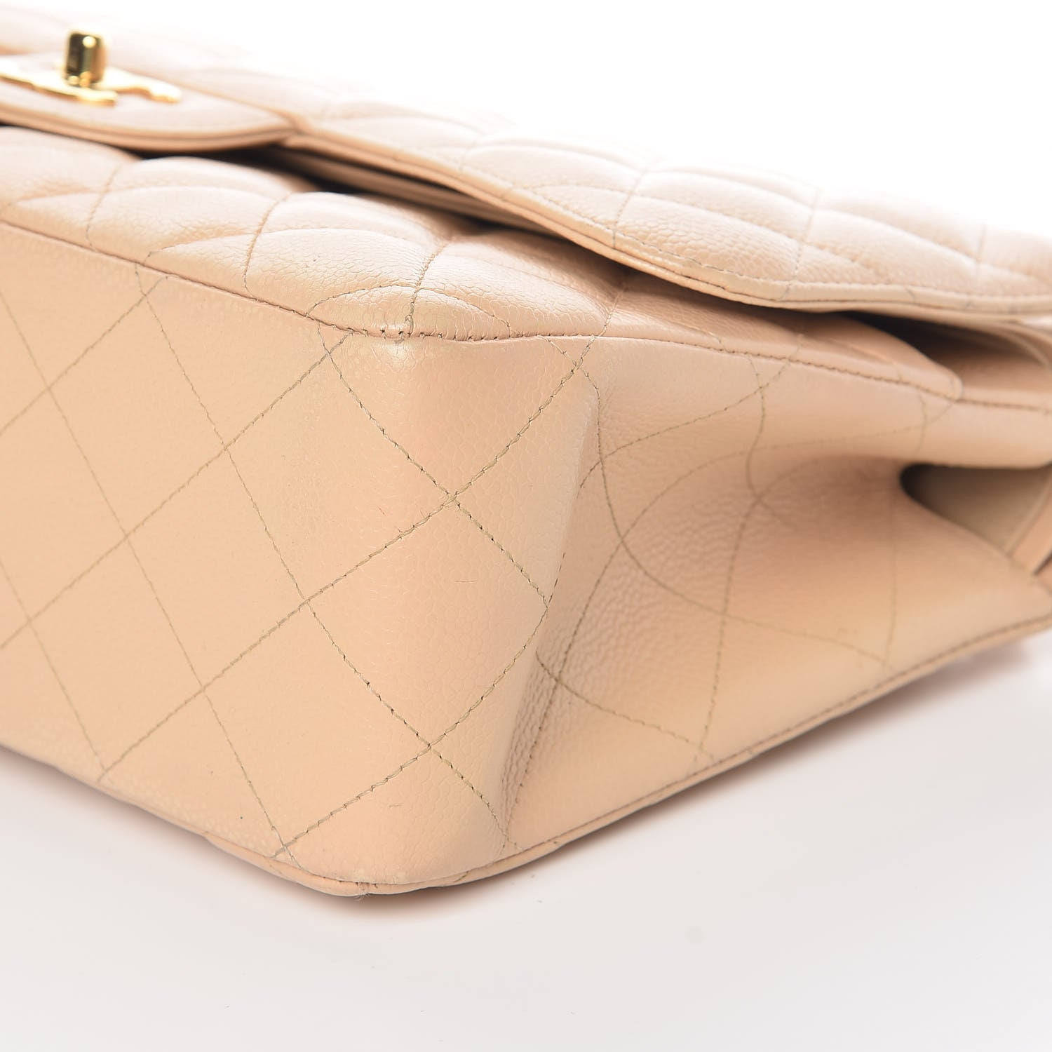 Chanel Caviar Quilted Jumbo Double Flap Beige Clair 10 of 10