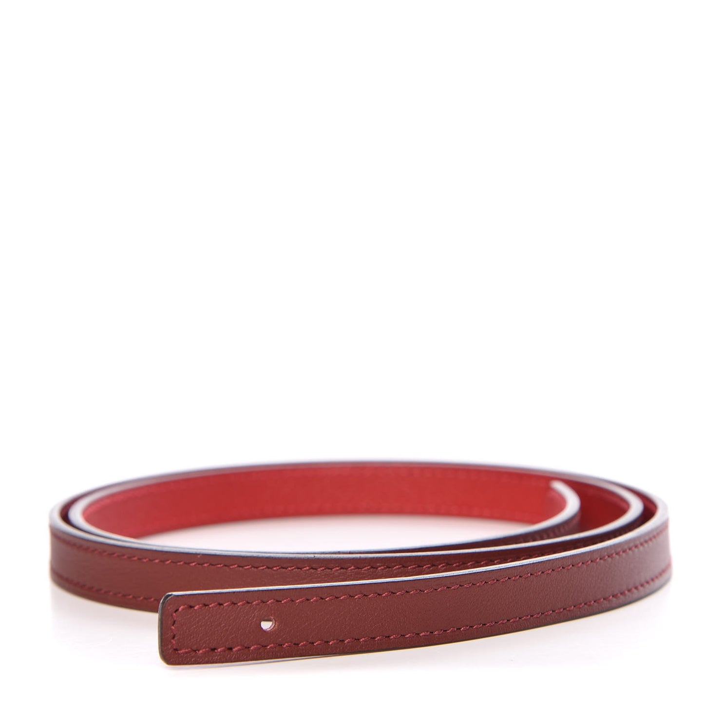 Swift Epsom 13mm Belt Strap 85 Rouge H Rouge Casaque