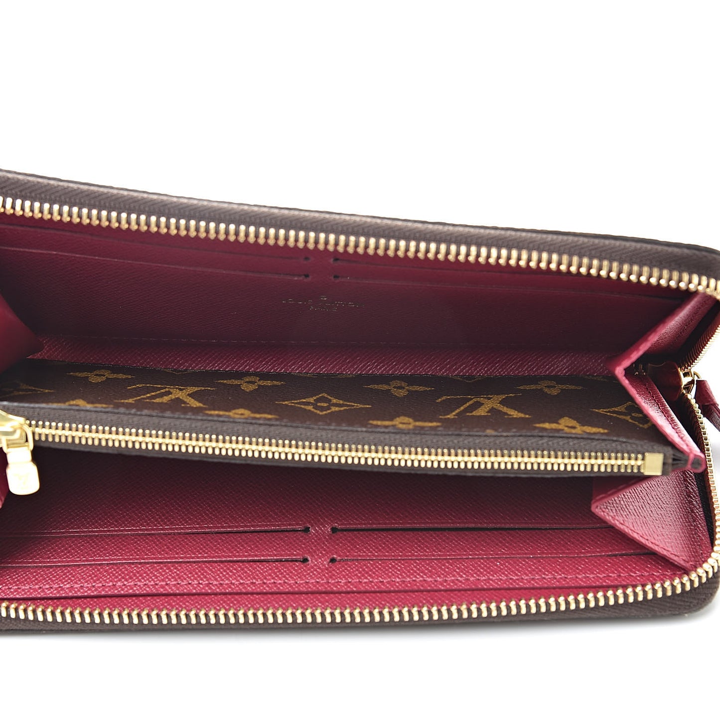 Monogram Clemence Wallet Fuchsia