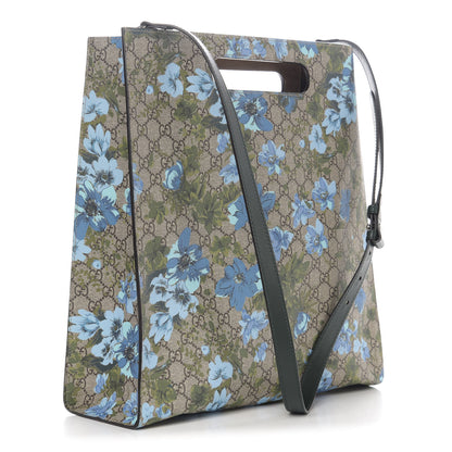 Gucci GG Supreme Monogram Blooms Embroidered Medium XL Tote 3 of 10