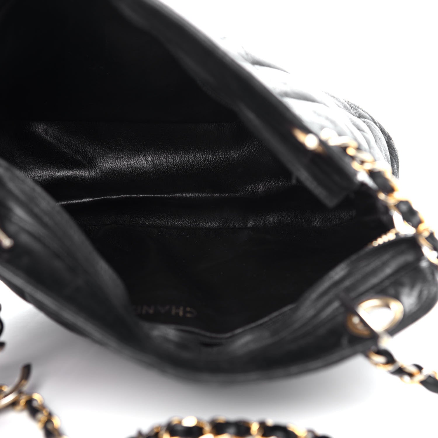 Chanel Lambskin Quilted Shoulder Bag Black 5 of 10