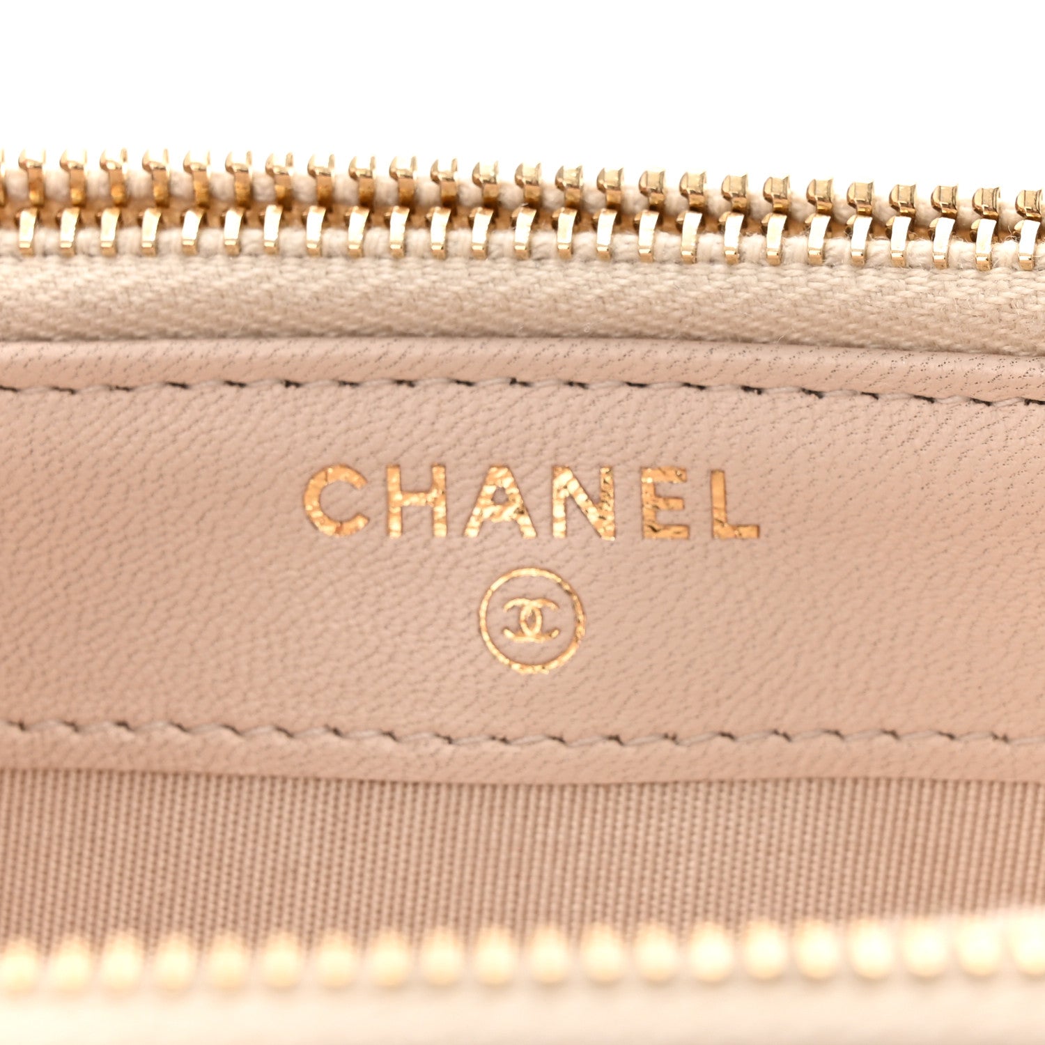 Chanel Crumpled Lambskin Chevron Quilted Pleated Small Boy Clutch With Chain Beige 8 of 13