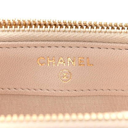 Chanel Crumpled Lambskin Chevron Quilted Pleated Small Boy Clutch With Chain Beige 8 of 13