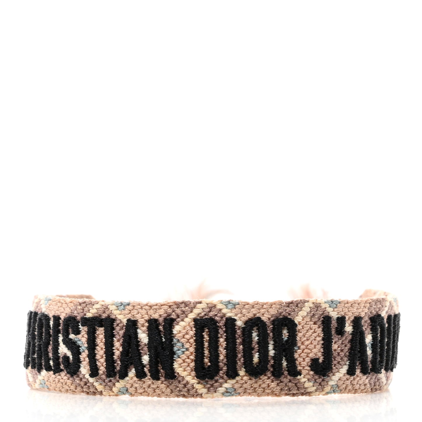 Woven Cotton J'Adior Friendship Bracelet Set Green Pink