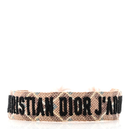 Christian Dior Woven Cotton J'Adior Friendship Bracelet Set Green Pink 3 of 5