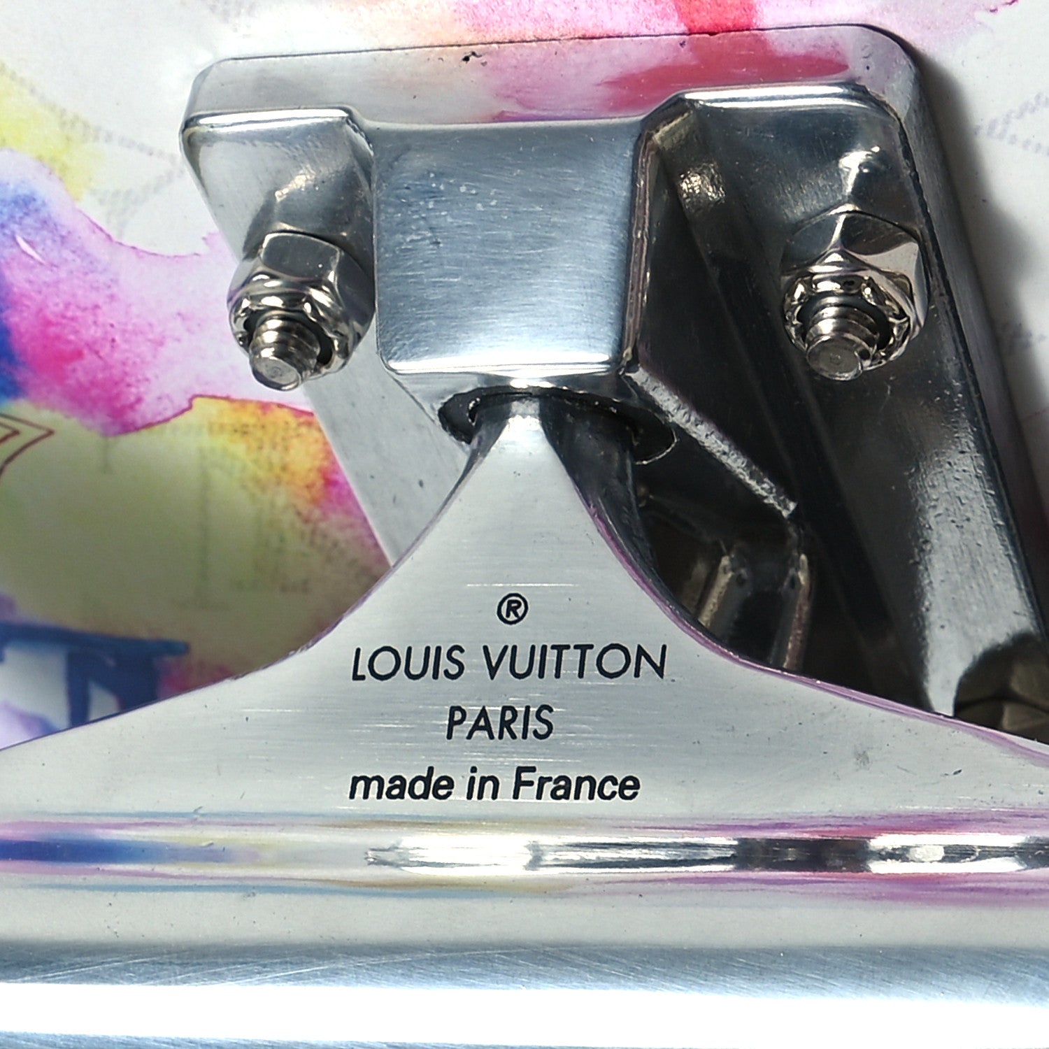 Louis Vuitton Monogram Watercolor Wood Skateboard Multicolor 4 of 4