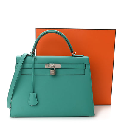 Hermes Epsom Kelly Sellier 32 Vert Verone 10 of 10