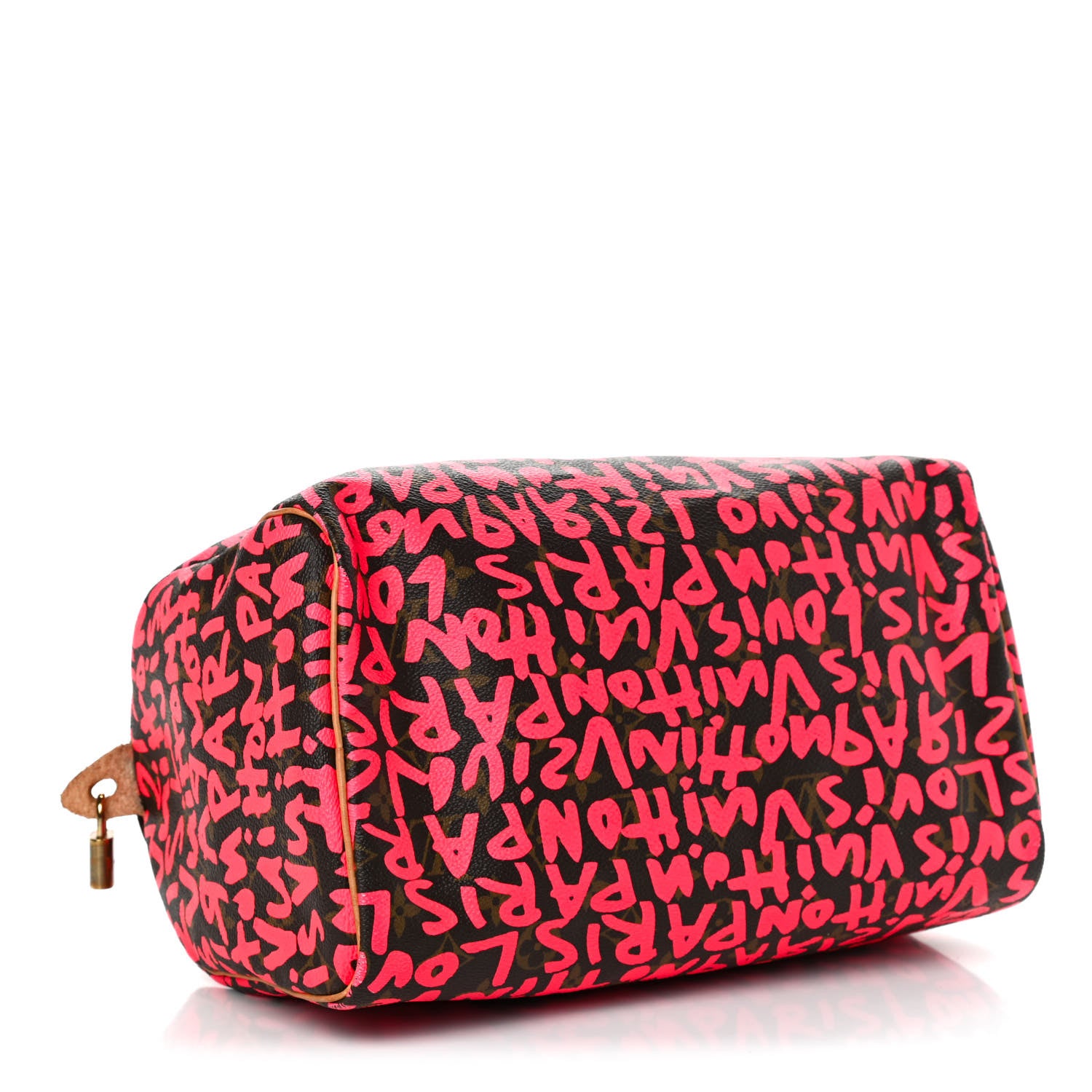 Louis Vuitton Monogram Graffiti Speedy 30 Fuchsia 3 of 4