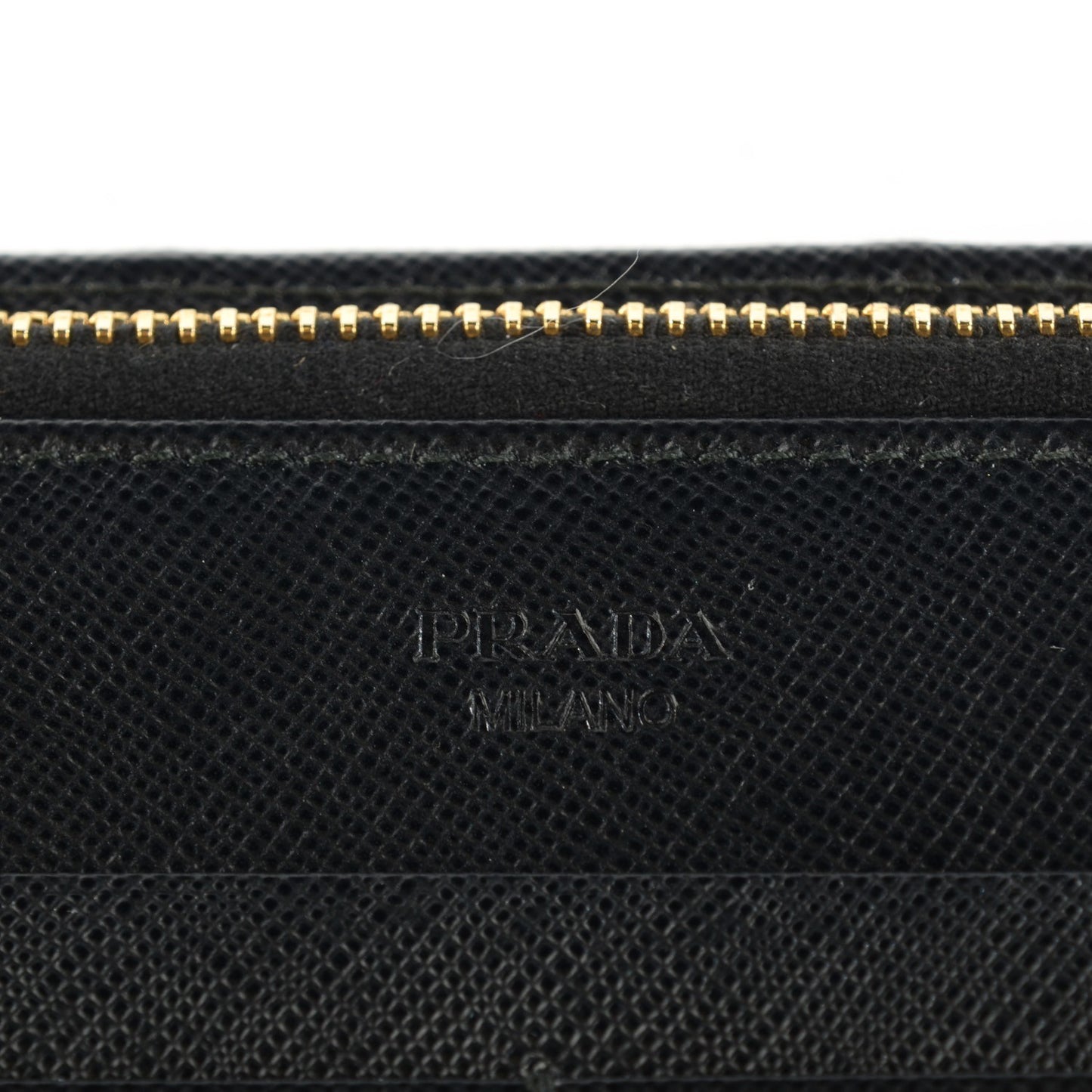 Saffiano Metal Double Snap Travel Wallet Nero Black