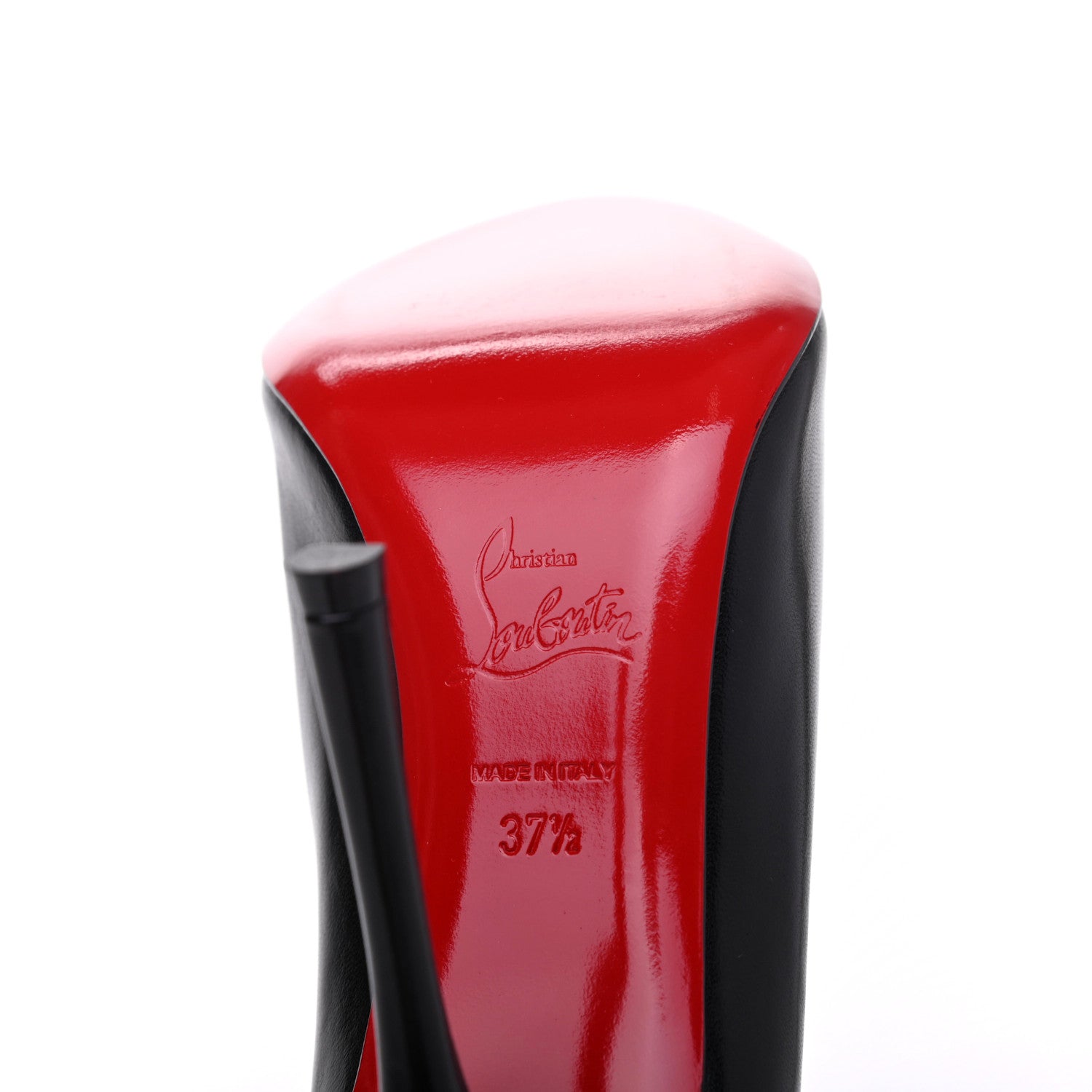 Christian Louboutin Shiny Nappa Toot Couverte 100 Pumps 37.5 Black 6 of 9