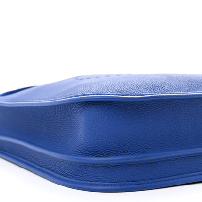 Hermes Taurillon Clemence Evelyne III PM Bleu Royal 9 of 11