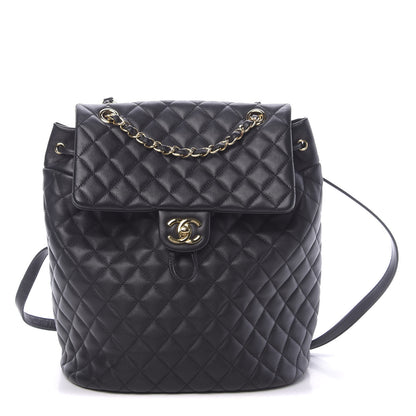 Chanel Lambskin Quilted Large Urban Spirit Backpack Black 1 of 8