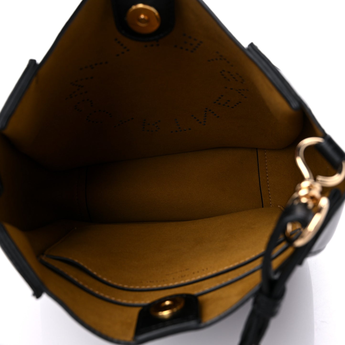 Eco Alter Nappa Perforated Logo Mini Crossbody Black