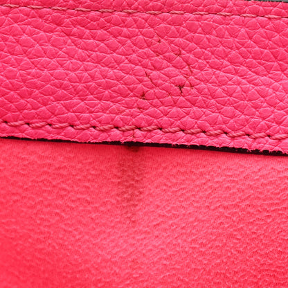 Celine Drummed Calfskin Mini Luggage Fluo Pink 13 of 13
