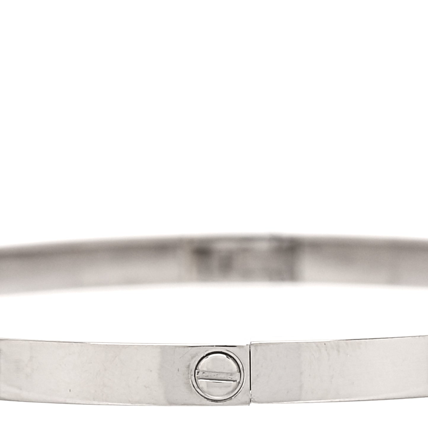 18K White Gold Small LOVE Bracelet 17