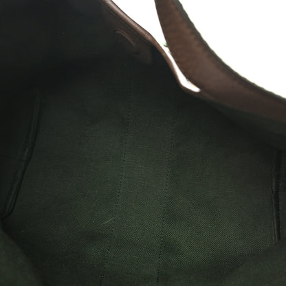 Gucci Monogram Web Small Giglio Tote Beige Dark Brown 4 of 9