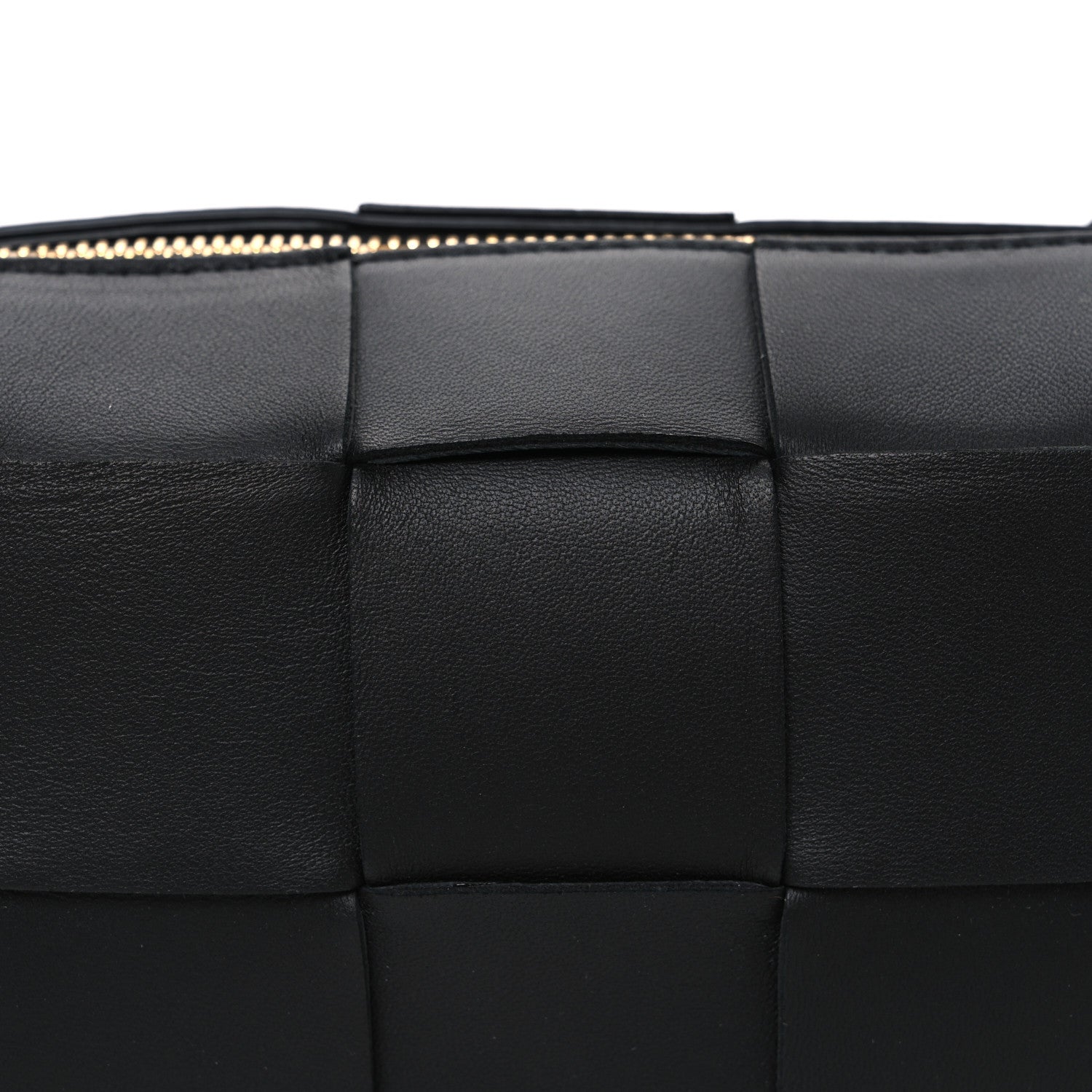 Bottega Veneta Lambskin Maxi Intrecciato Small Brick Cassette Bag Black 8 of 10