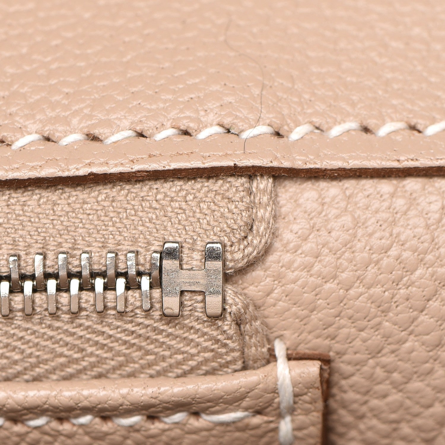 Hermes Tadelakt Guilloche Birkin 35 Argile 23 of 27