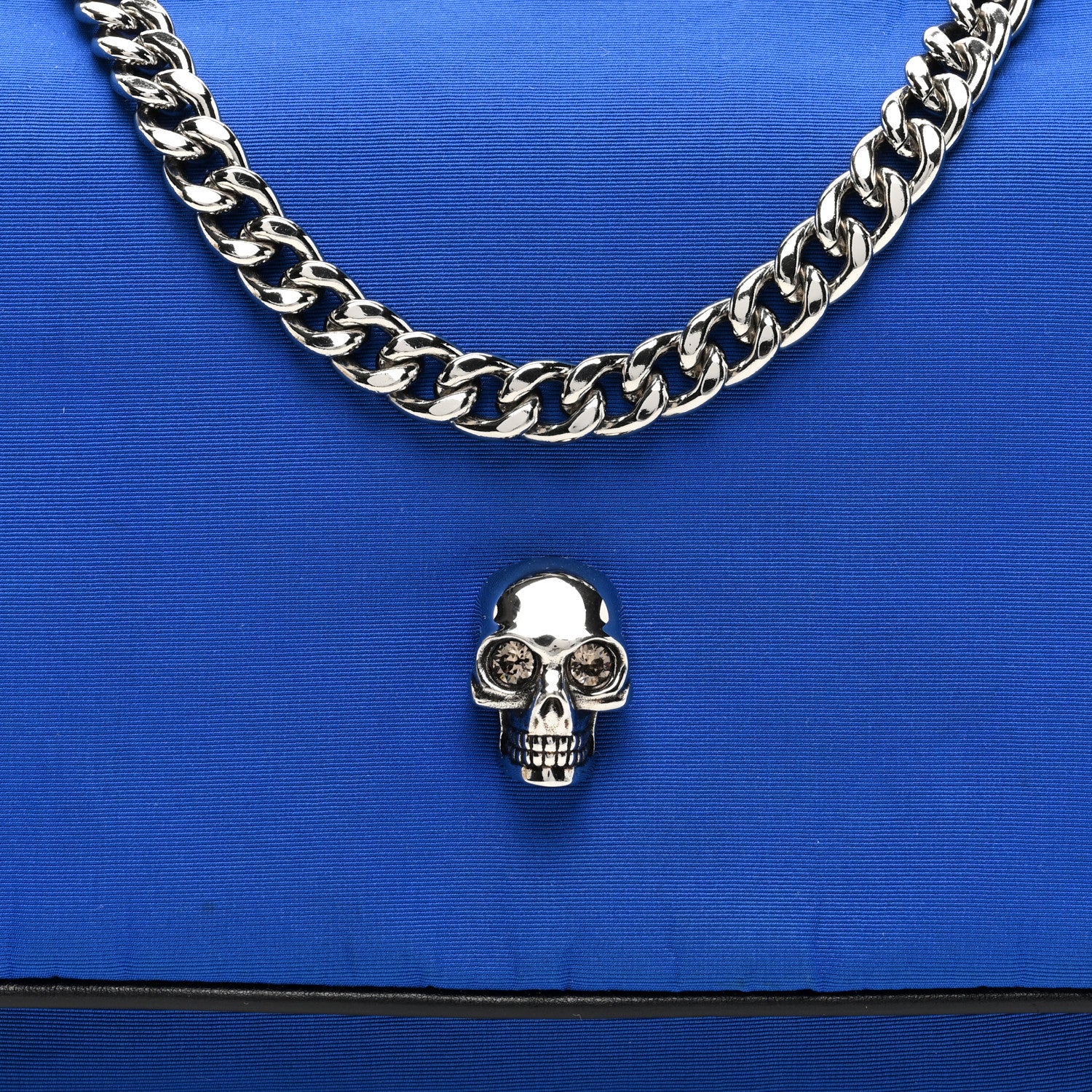 Alexander McQueen Nylon Skull Camera Crossbody Bag Royal Blue 7 of 9