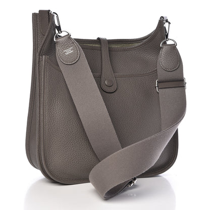 Hermes Taurillon Clemence Evelyne III PM Etain 3 of 12