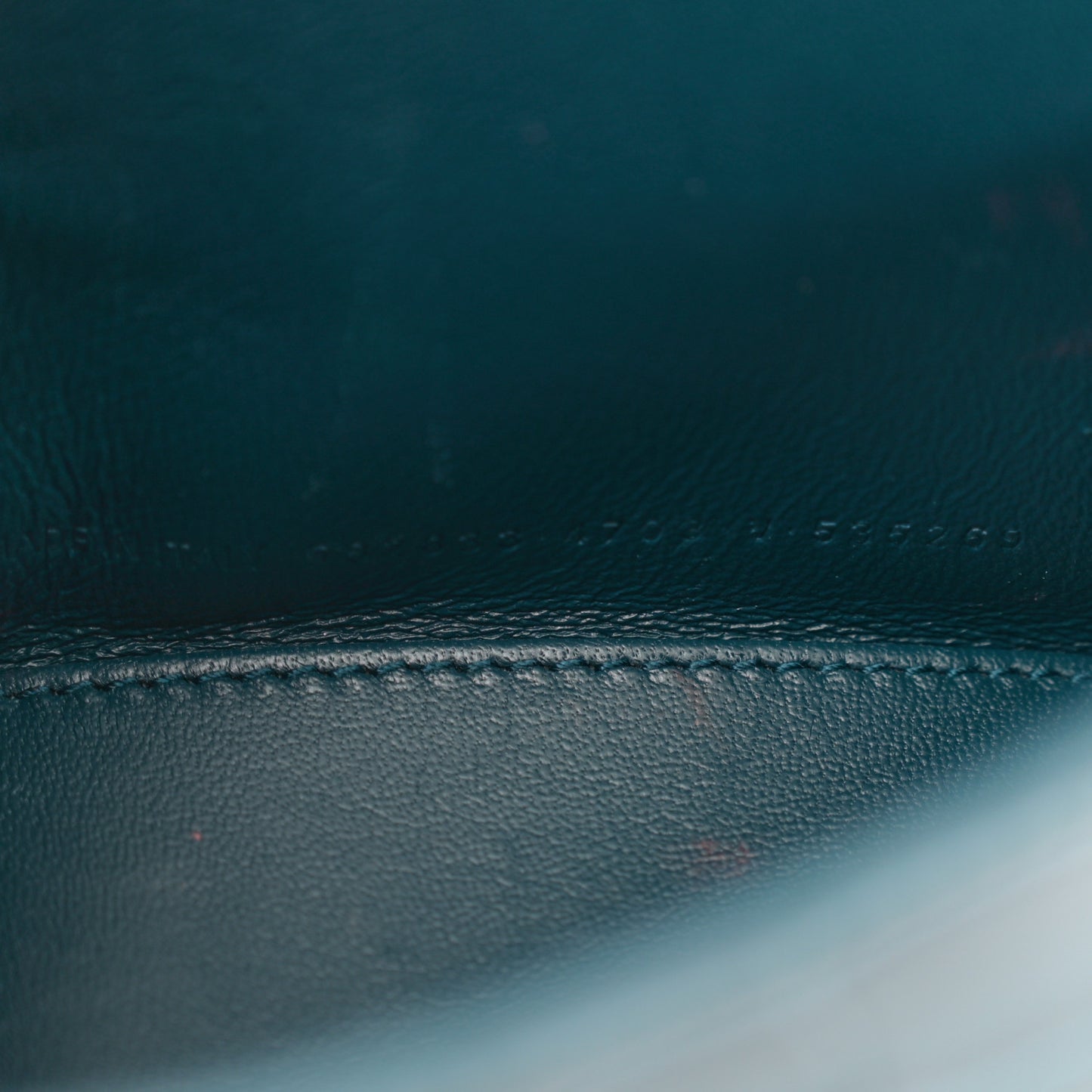 Shiny Calfskin Crocodile Embossed Hourglass Top Handle Bag XS Denim Blue