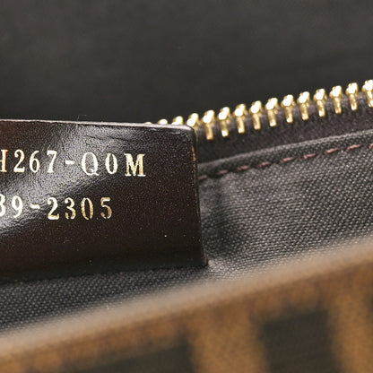 Fendi Zucca Vitello Artic Grande Tote Tobacco 7 of 14