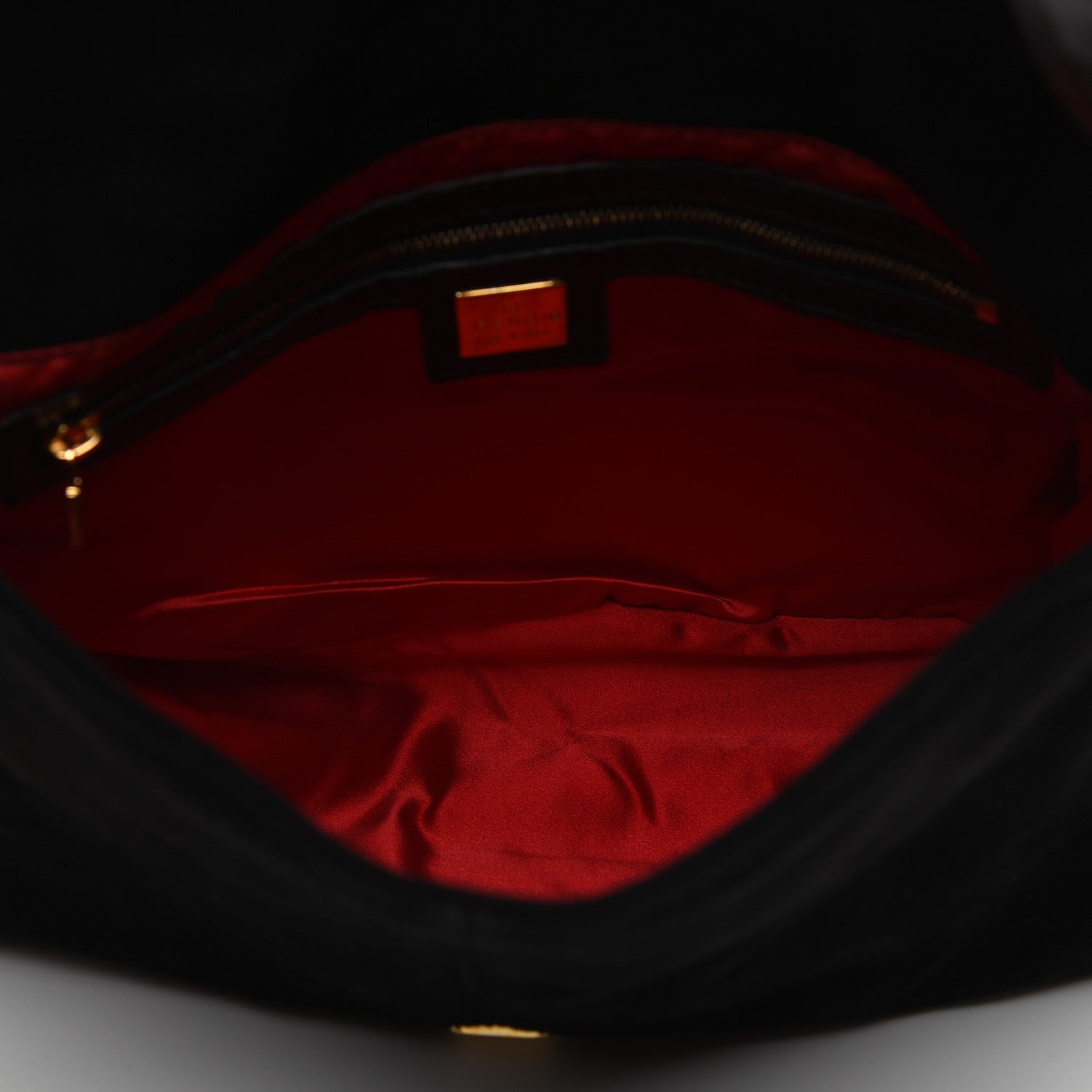 Fendi Suede Calfskin Mama Baguette Black 5 of 15