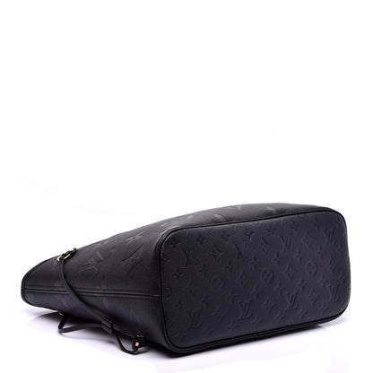Louis Vuitton Empreinte Monogram Giant Neverfull MM Black 4 of 8