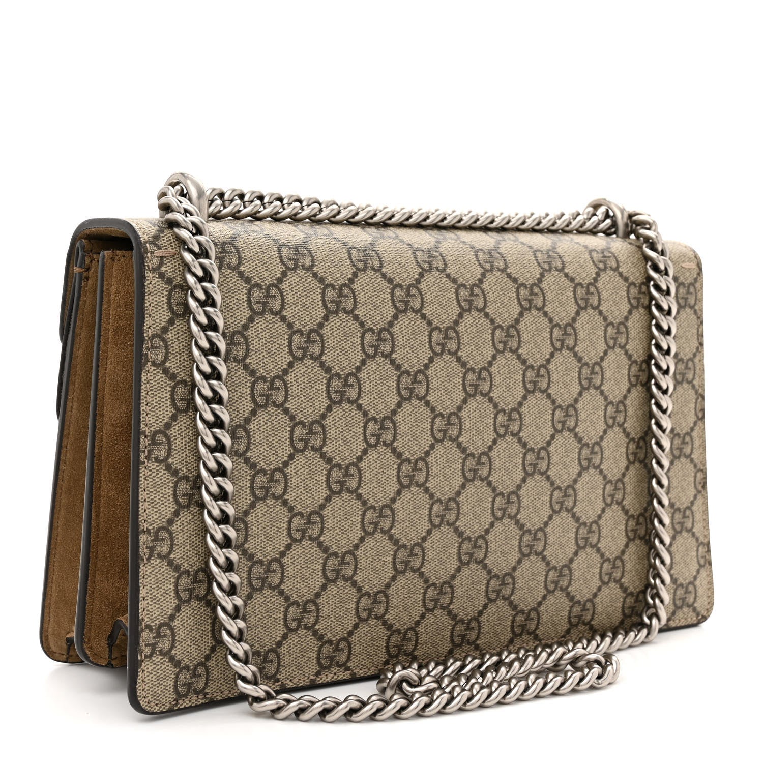 Gucci GG Supreme Monogram Small Dionysus Shoulder Bag Taupe 3 of 13