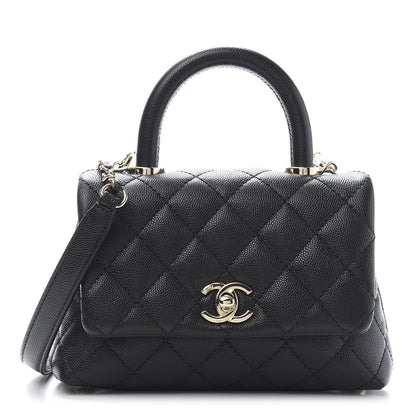Chanel Caviar Quilted Extra Mini Coco Handle Flap Black 1 of 10
