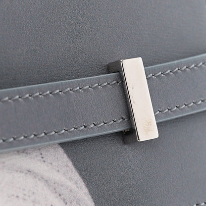 Saint Laurent Calfskin Mapplethorpe Small Manhattan Shopper Tote Grey White Black 12 of 12