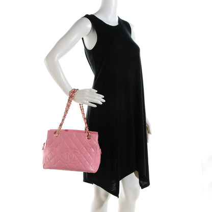 Chanel Caviar Quilted Petit Timeless Shopping Tote PTT Pink 3 of 10