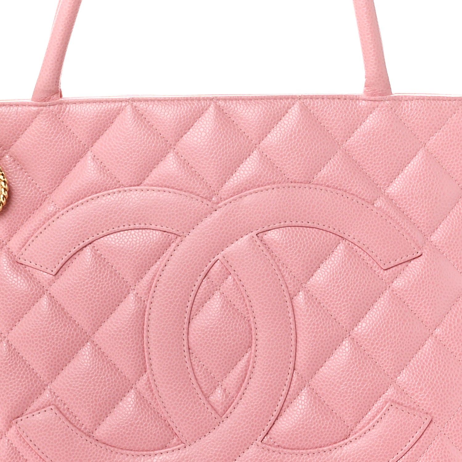 Chanel Caviar Quilted Medallion Tote Light Pink 8 of 10