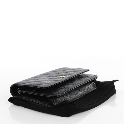 Chanel Caviar Quilted Wallet On Chain WOC Black 4 of 8