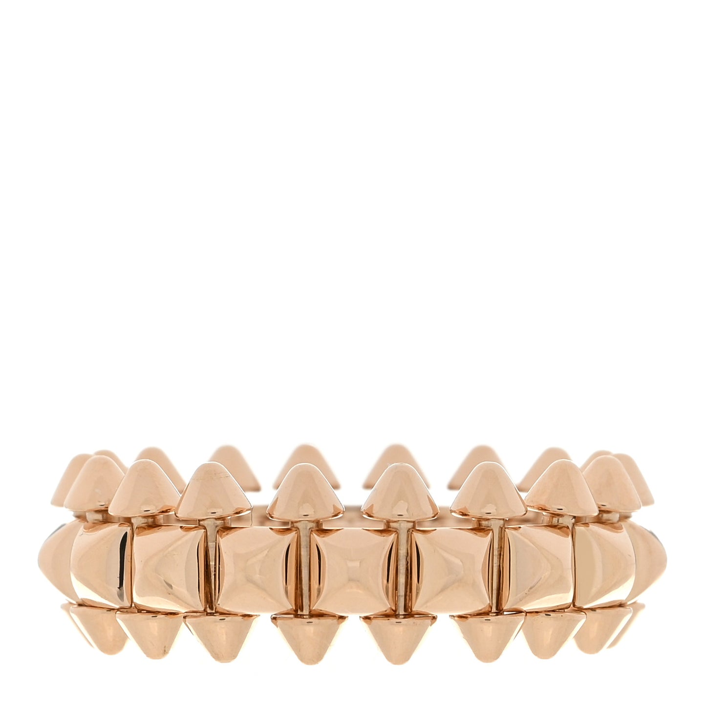 18K Pink Gold MM Clash De Cartier Ring 55 7.25