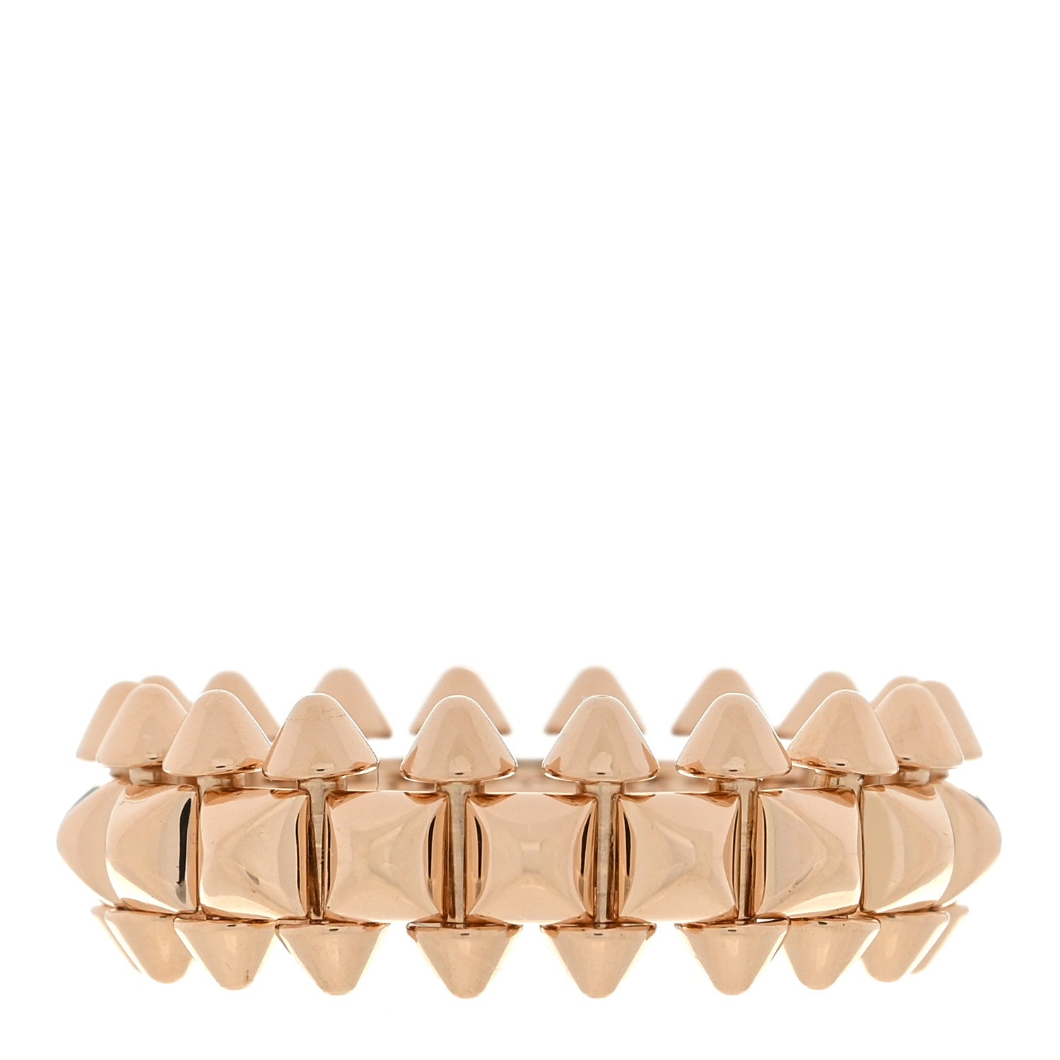 Cartier 18K Pink Gold MM Clash De Cartier Ring 55 7.25 1 of 5