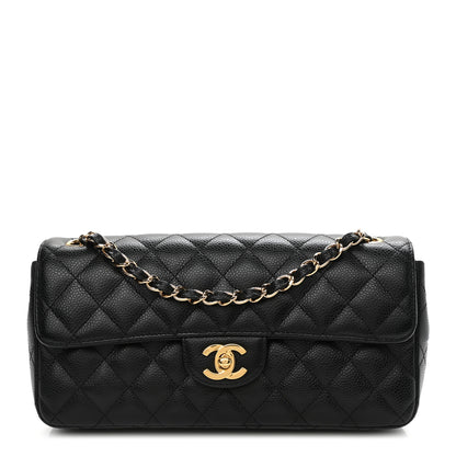 Chanel Caviar Quilted East West Flap Black 1 of 10