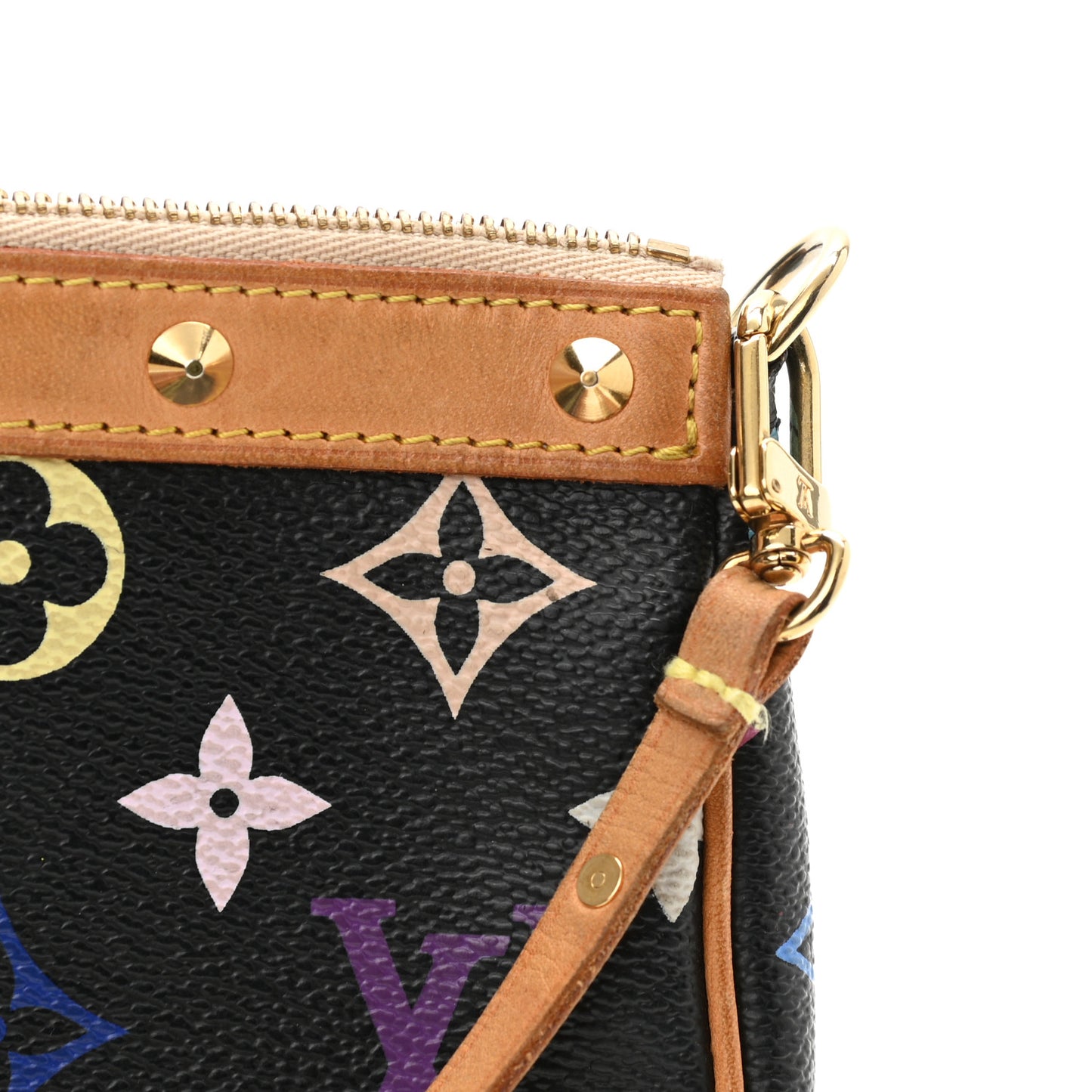 Monogram Multicolor Pochette Accessories Black