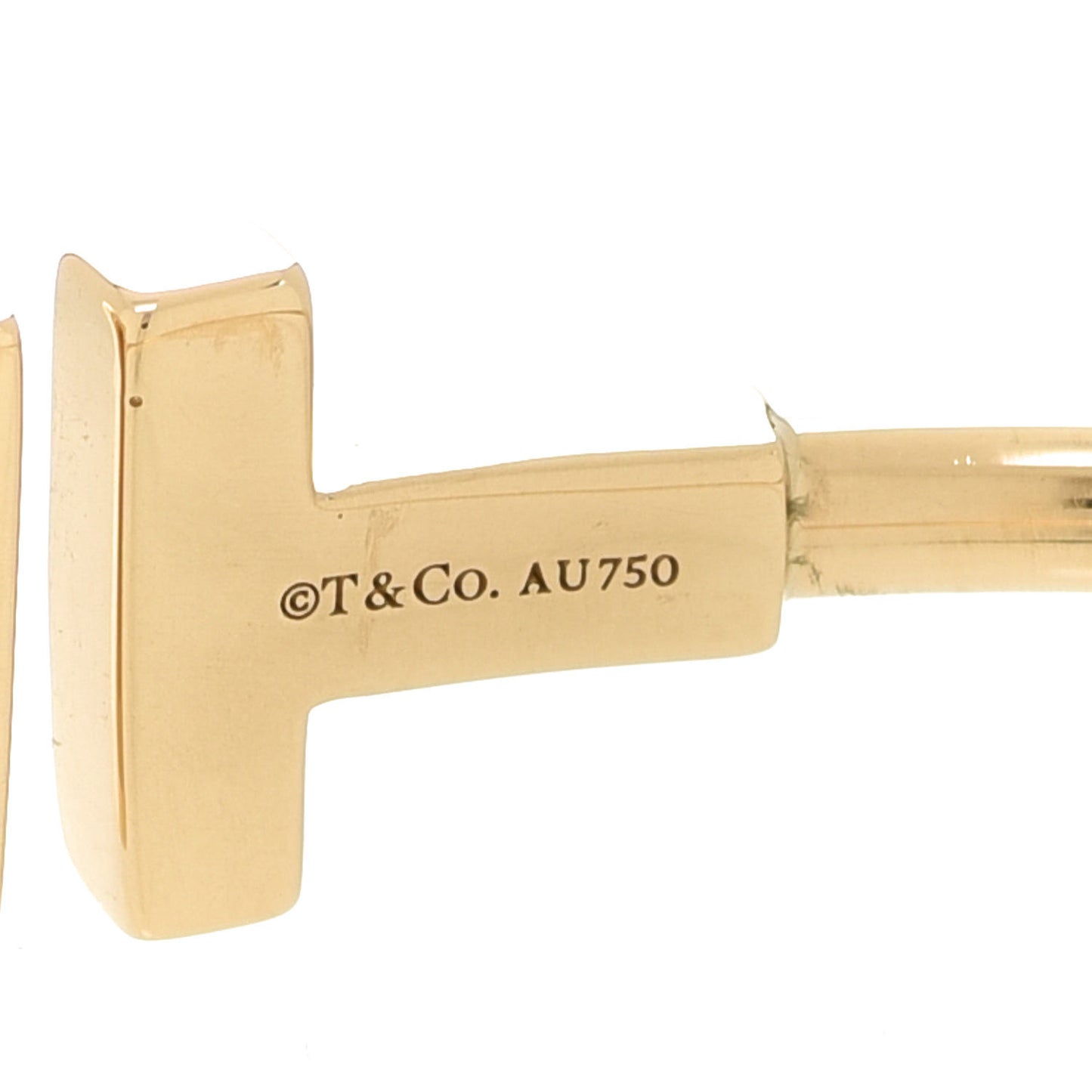 18K Yellow Gold T Wire Bracelet