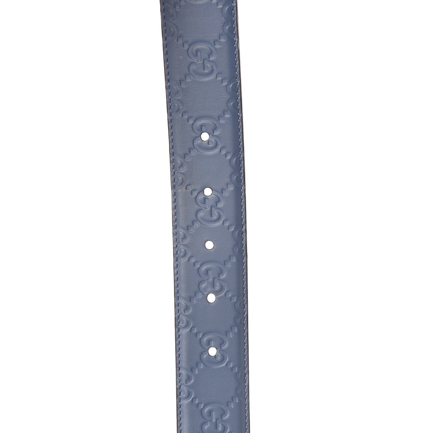 Gucci Guccissima Signature Belt 100 40 Light Blue 6 of 6