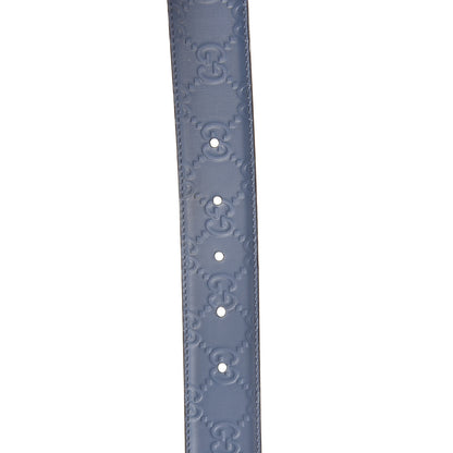 Gucci Guccissima Signature Belt 100 40 Light Blue 6 of 6